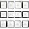 12 Pack: Black Square 5" x 5" Frame With Mat, Lifestyles™ by Studio Décor®